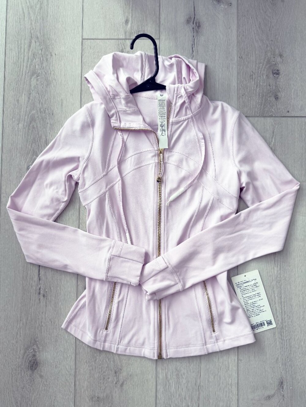 Lululemon - "Pink Organza" Hooded Define Jacket Nulu -NWT